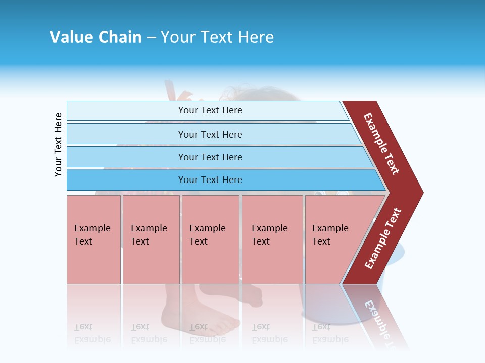 Baby With Pot And Toy PowerPoint Template