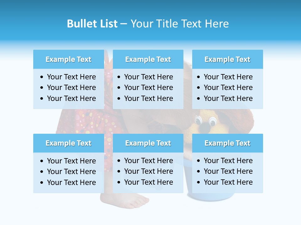 Baby With Pot And Toy PowerPoint Template