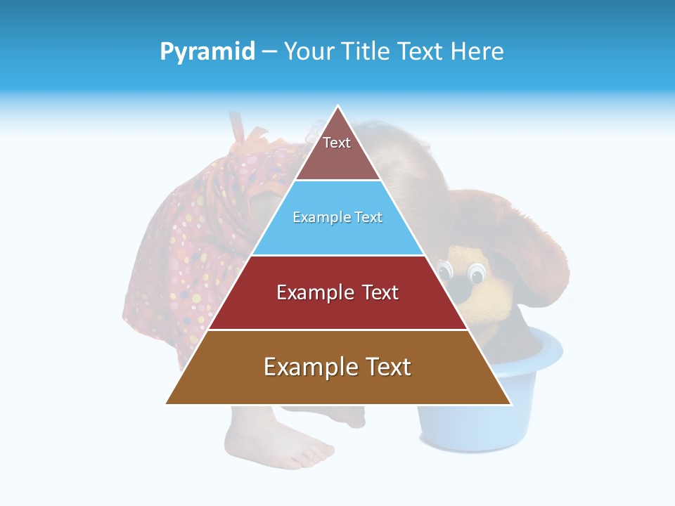 Baby With Pot And Toy PowerPoint Template