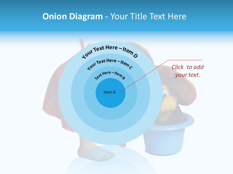 Baby With Pot And Toy PowerPoint Template