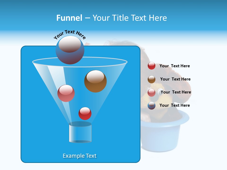 Baby With Pot And Toy PowerPoint Template