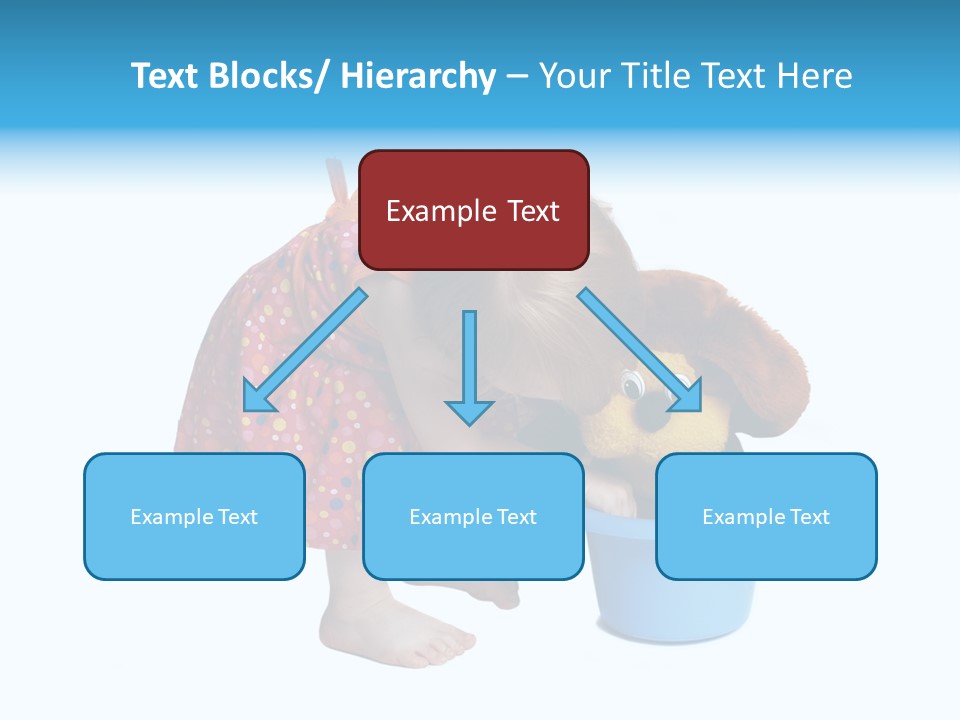 Baby With Pot And Toy PowerPoint Template