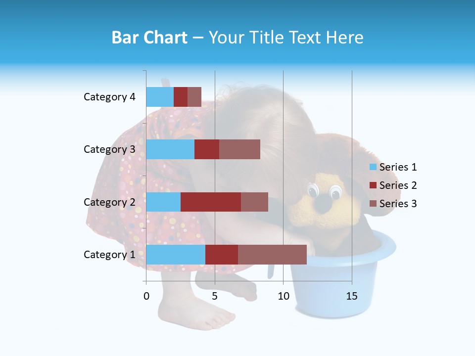 Baby With Pot And Toy PowerPoint Template
