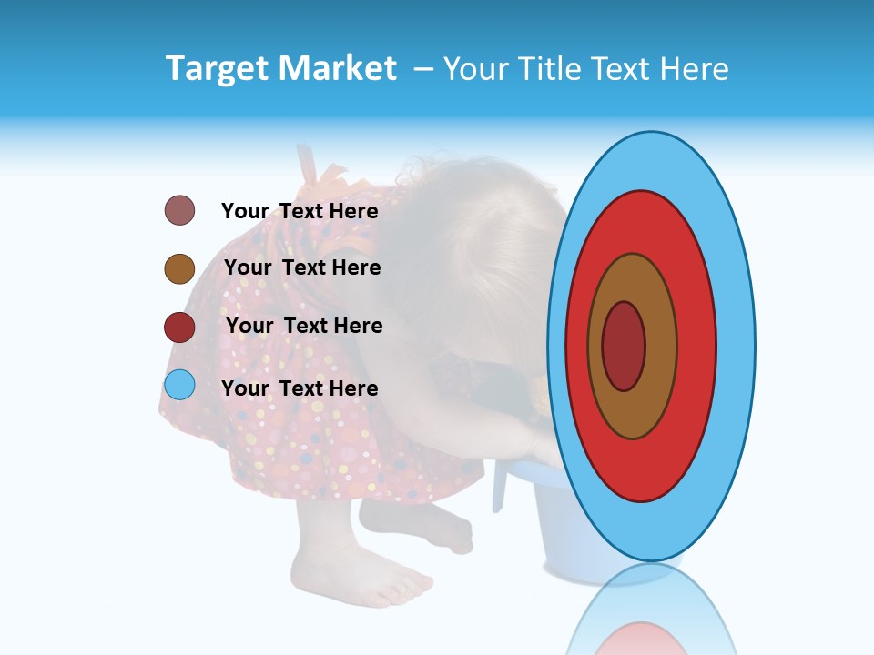 Baby With Pot And Toy PowerPoint Template