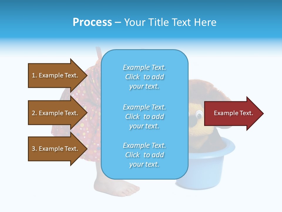Baby With Pot And Toy PowerPoint Template