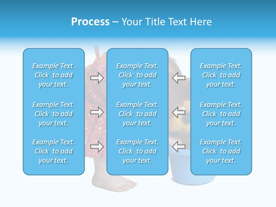 Baby With Pot And Toy PowerPoint Template