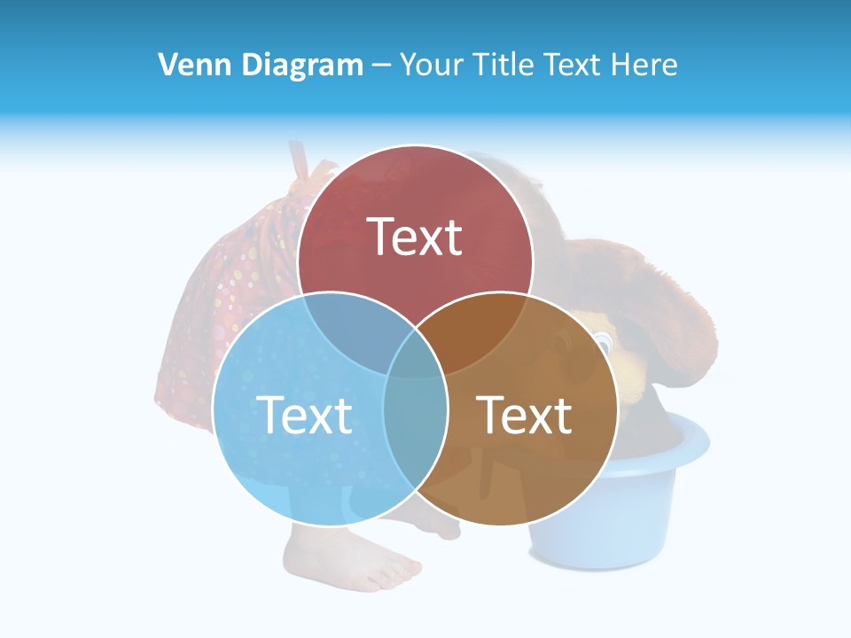 Baby With Pot And Toy PowerPoint Template