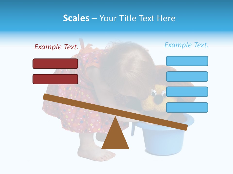 Baby With Pot And Toy PowerPoint Template