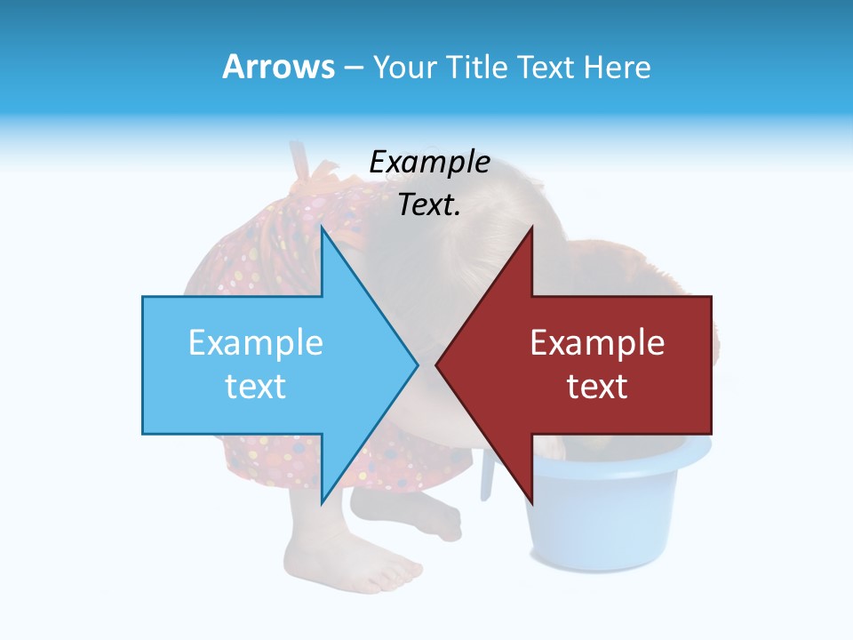 Baby With Pot And Toy PowerPoint Template