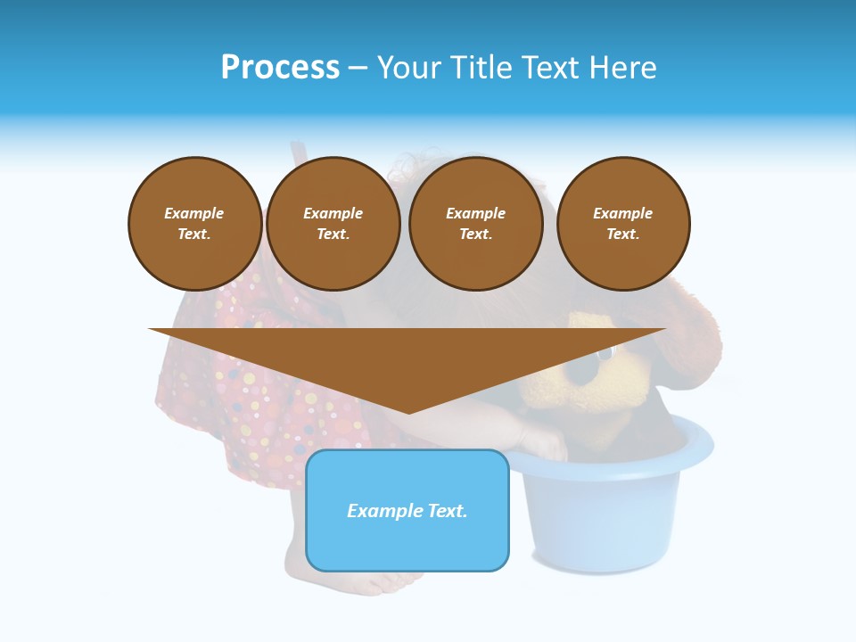 Baby With Pot And Toy PowerPoint Template