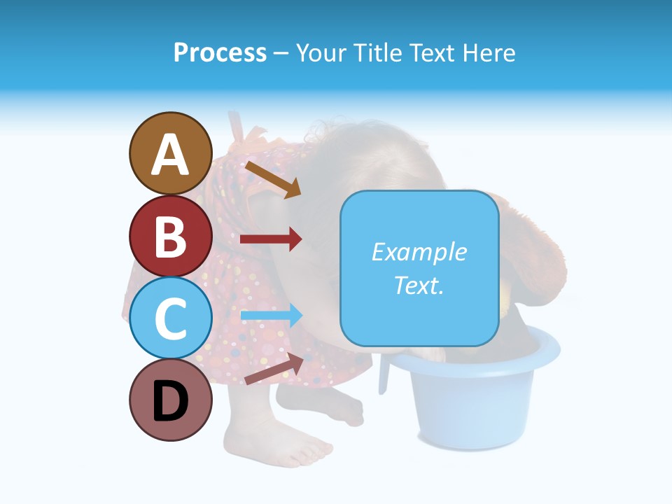 Baby With Pot And Toy PowerPoint Template