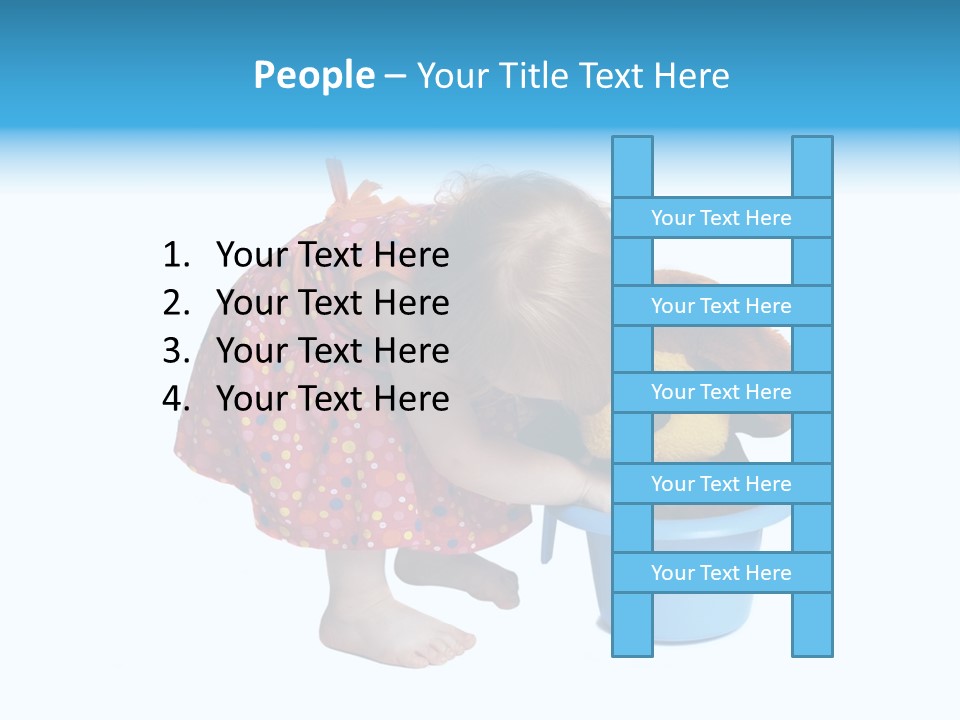 Baby With Pot And Toy PowerPoint Template