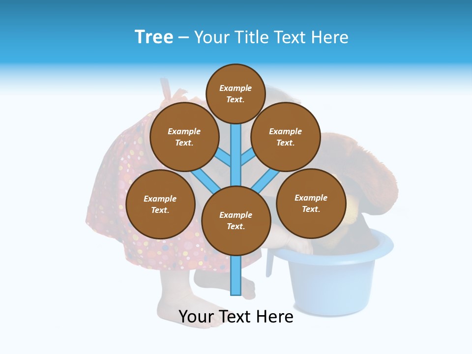 Baby With Pot And Toy PowerPoint Template