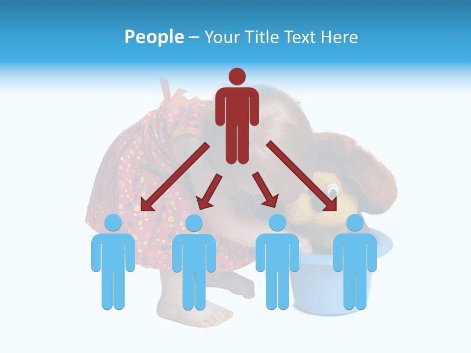 Baby With Pot And Toy PowerPoint Template