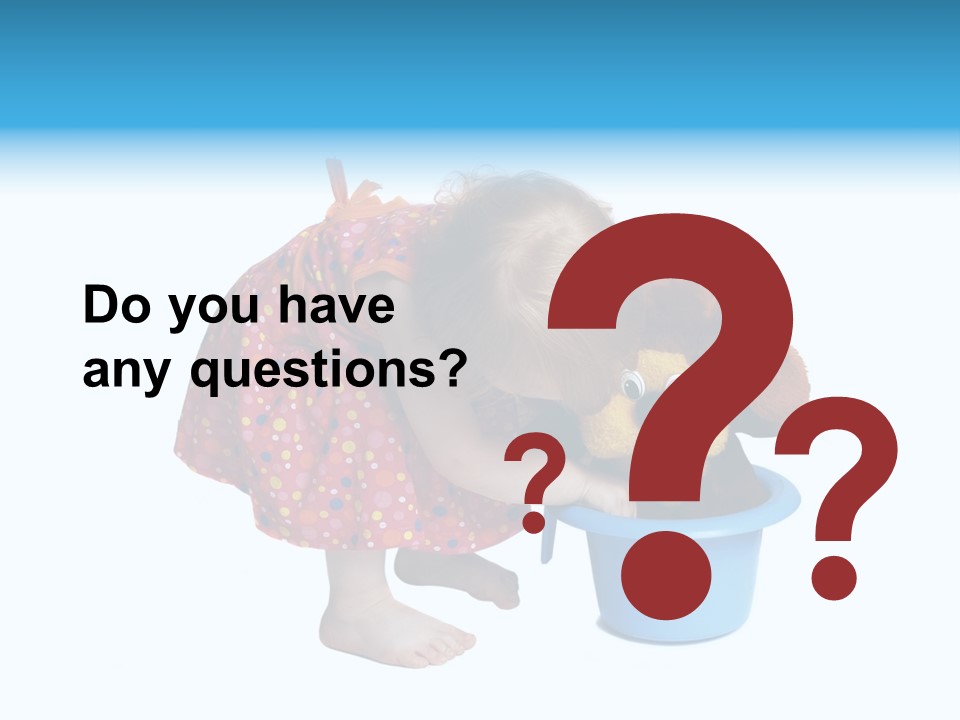 Baby With Pot And Toy PowerPoint Template