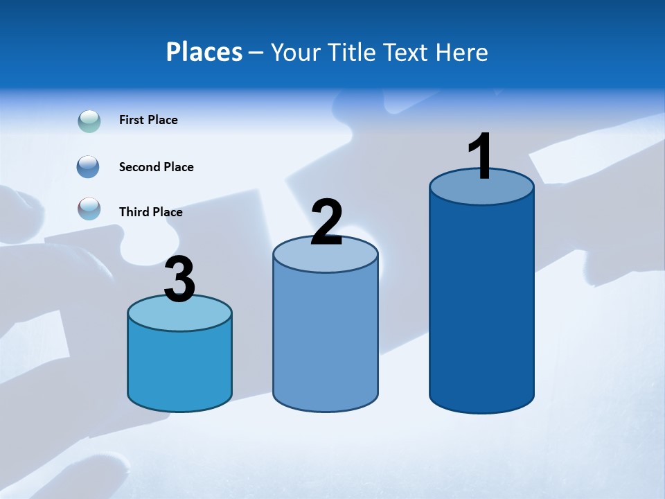 Hands Trying To Fit Two Puzzle Pieces Together PowerPoint Template