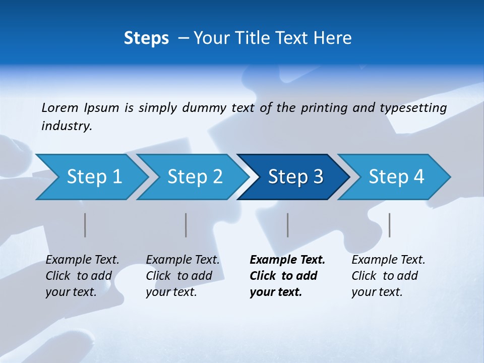 Hands Trying To Fit Two Puzzle Pieces Together PowerPoint Template