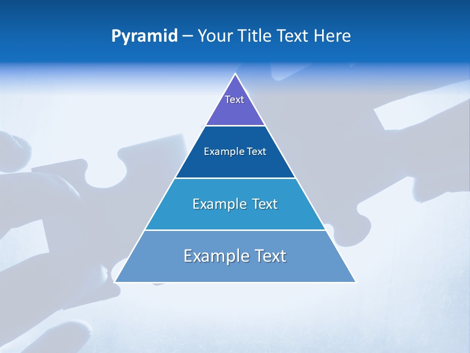 Hands Trying To Fit Two Puzzle Pieces Together PowerPoint Template