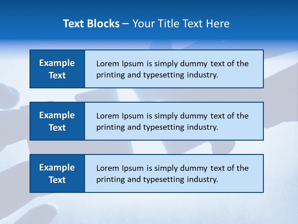 Hands Trying To Fit Two Puzzle Pieces Together PowerPoint Template