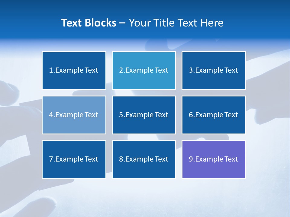 Hands Trying To Fit Two Puzzle Pieces Together PowerPoint Template