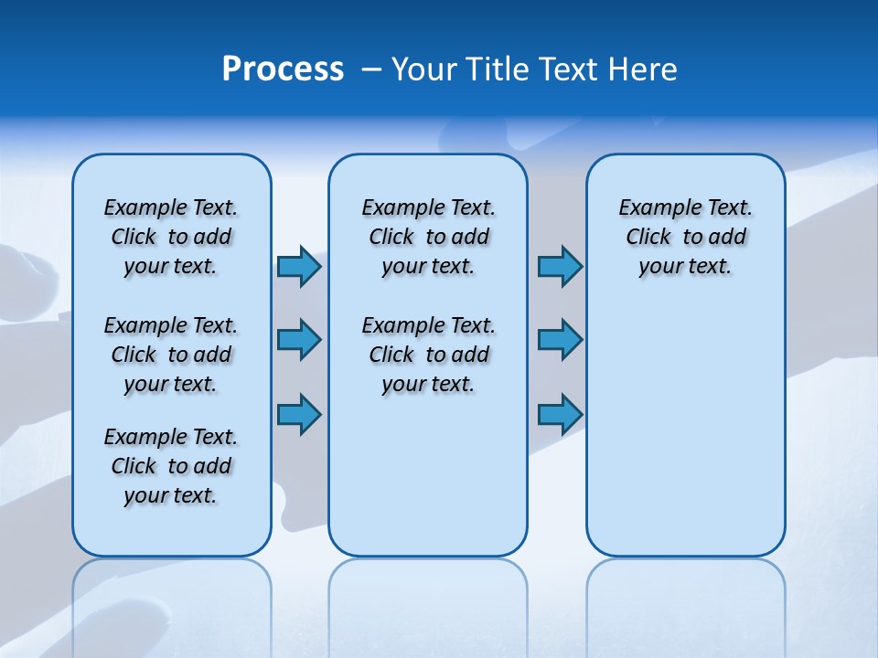 Hands Trying To Fit Two Puzzle Pieces Together PowerPoint Template