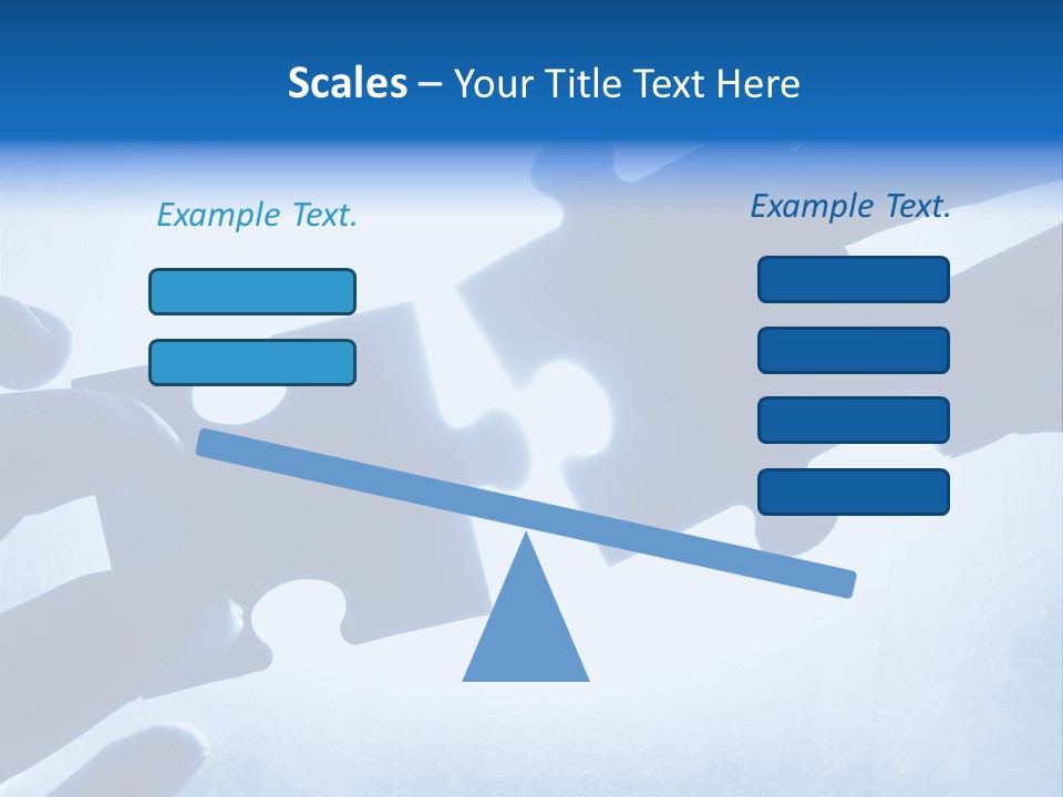 Hands Trying To Fit Two Puzzle Pieces Together PowerPoint Template