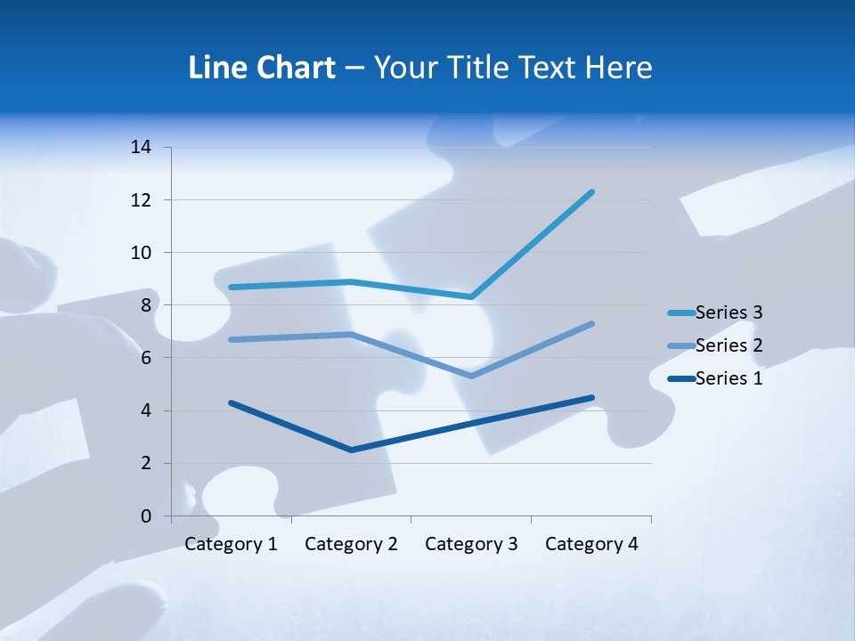Hands Trying To Fit Two Puzzle Pieces Together PowerPoint Template