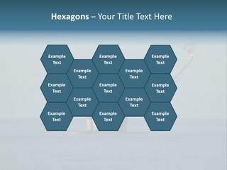 An Oil Rig In The Middle Of The Ocean PowerPoint Template