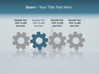 An Oil Rig In The Middle Of The Ocean PowerPoint Template