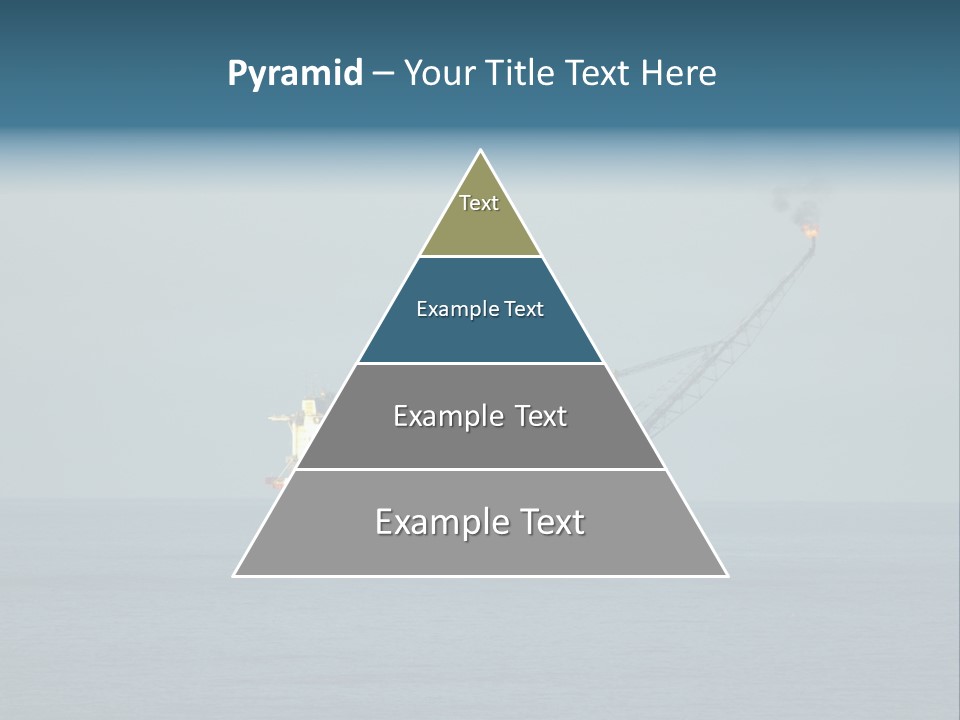 An Oil Rig In The Middle Of The Ocean PowerPoint Template