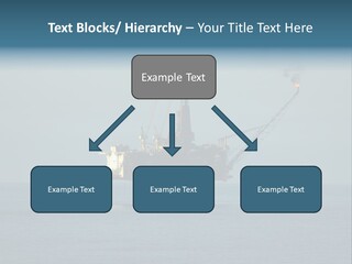 An Oil Rig In The Middle Of The Ocean PowerPoint Template