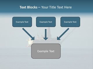 An Oil Rig In The Middle Of The Ocean PowerPoint Template