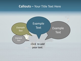 An Oil Rig In The Middle Of The Ocean PowerPoint Template
