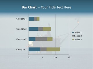An Oil Rig In The Middle Of The Ocean PowerPoint Template