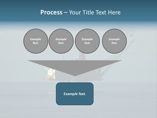 An Oil Rig In The Middle Of The Ocean PowerPoint Template