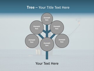 An Oil Rig In The Middle Of The Ocean PowerPoint Template