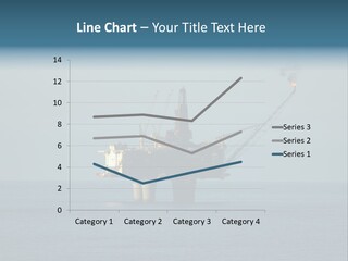An Oil Rig In The Middle Of The Ocean PowerPoint Template