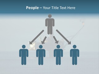 An Oil Rig In The Middle Of The Ocean PowerPoint Template