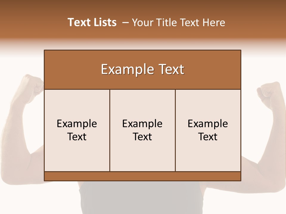 Happy Older Man Flexing During His Fitness Routine; Isolated On White PowerPoint Template