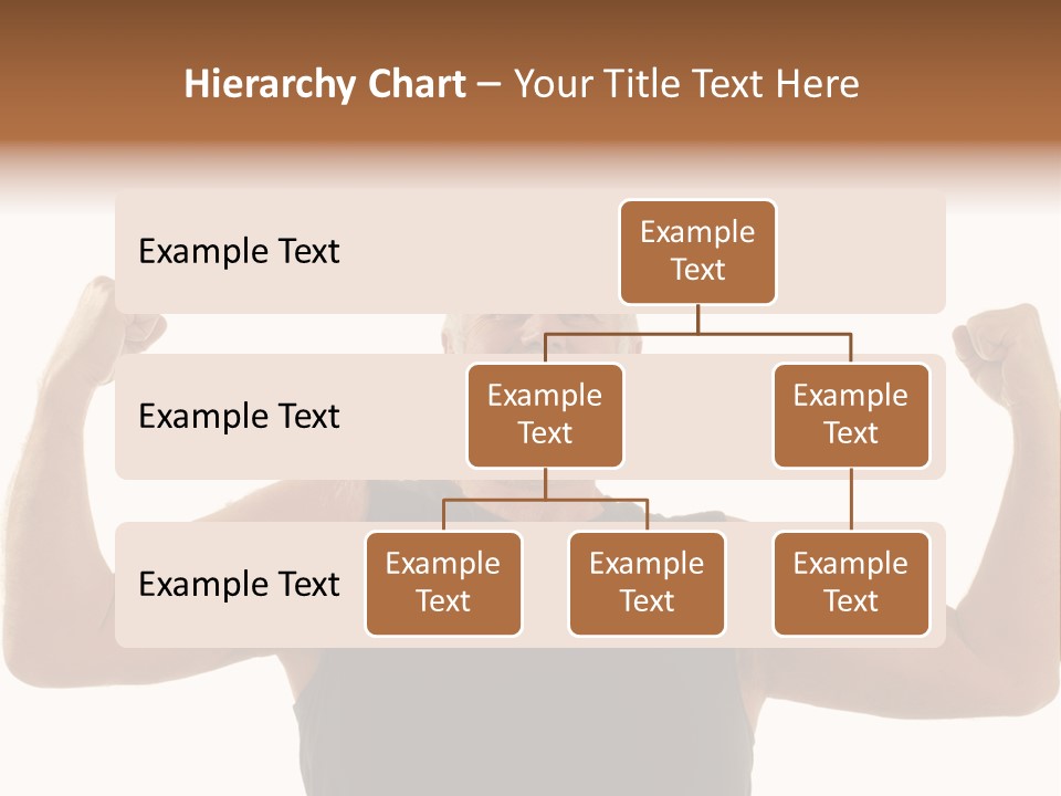 Happy Older Man Flexing During His Fitness Routine; Isolated On White PowerPoint Template