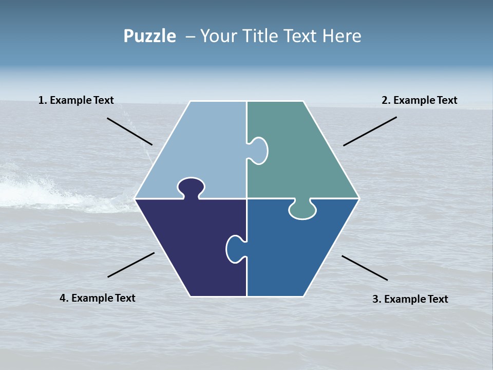 A Man And A Woman Riding A Jet Ski In The Ocean PowerPoint Template