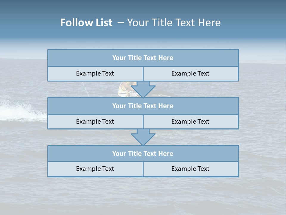 A Man And A Woman Riding A Jet Ski In The Ocean PowerPoint Template