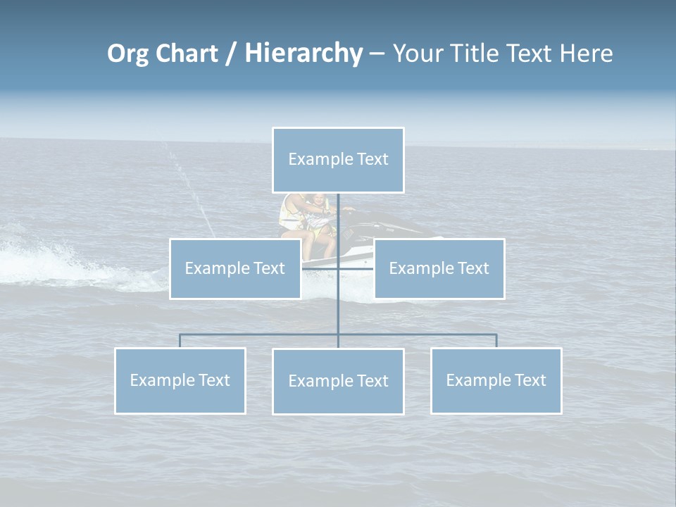 A Man And A Woman Riding A Jet Ski In The Ocean PowerPoint Template