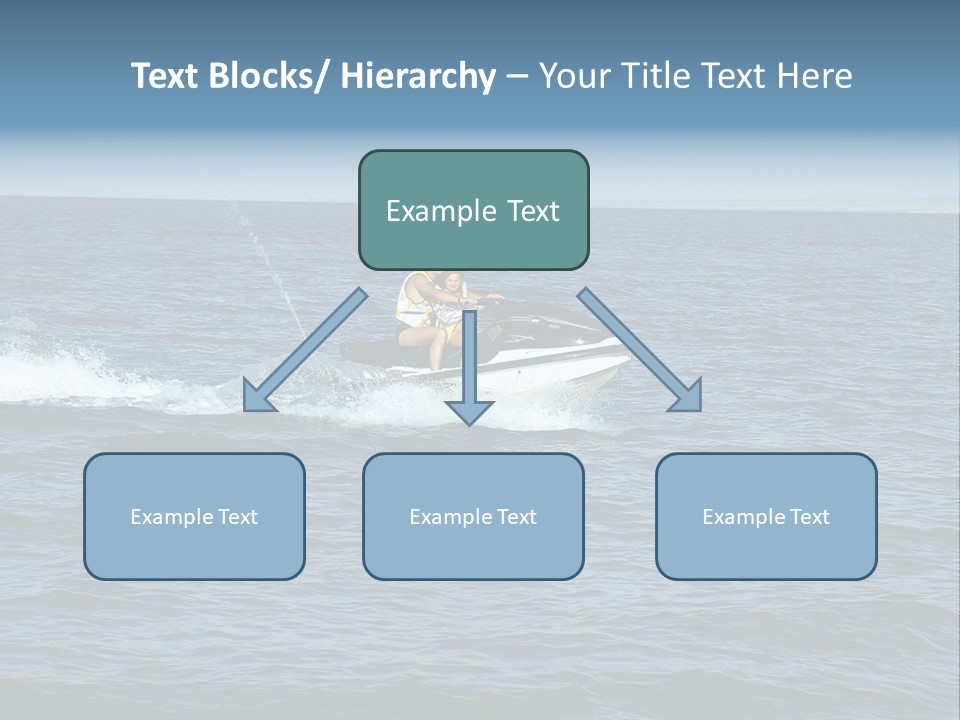 A Man And A Woman Riding A Jet Ski In The Ocean PowerPoint Template