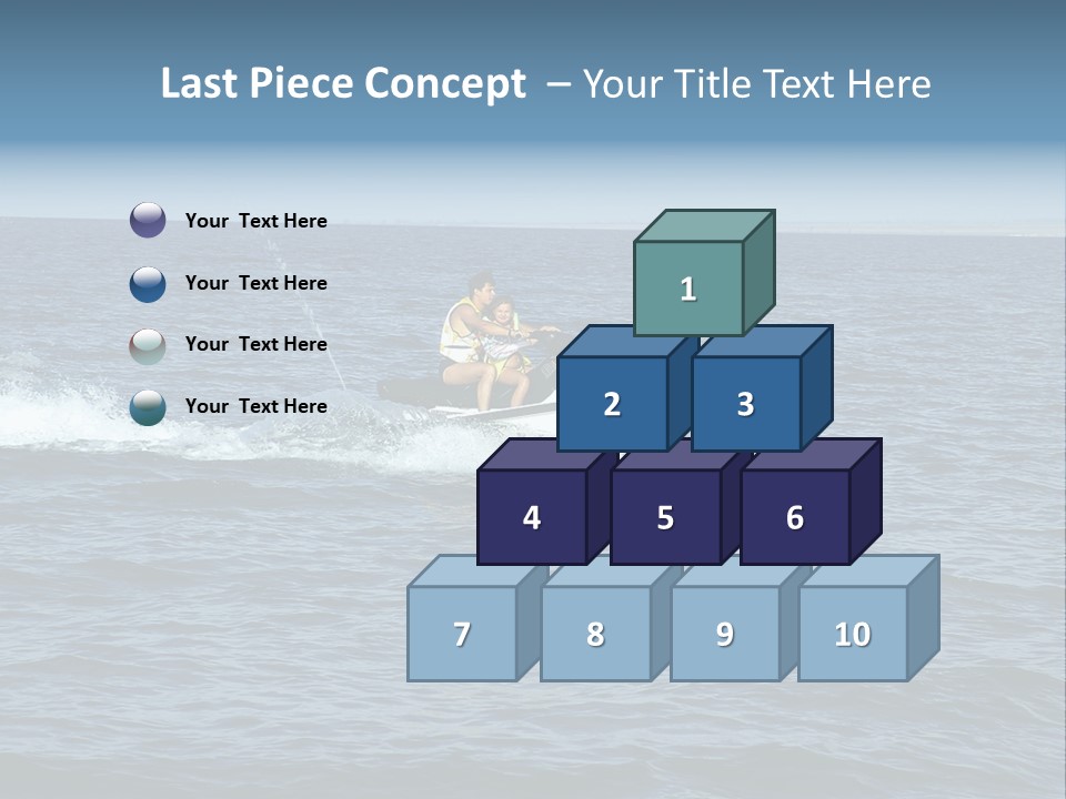 A Man And A Woman Riding A Jet Ski In The Ocean PowerPoint Template