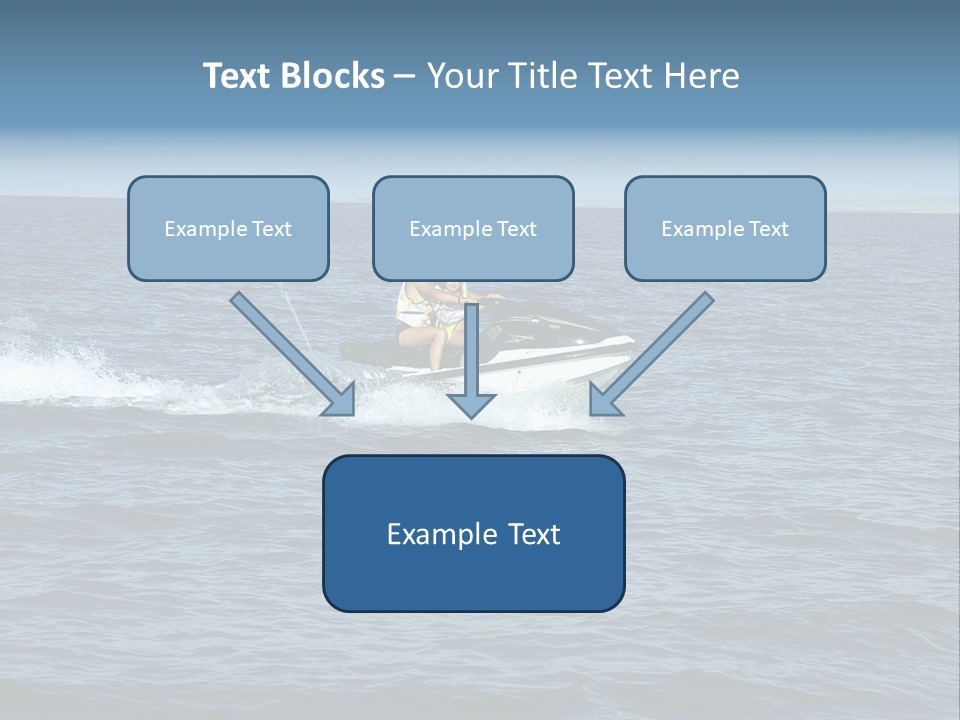 A Man And A Woman Riding A Jet Ski In The Ocean PowerPoint Template