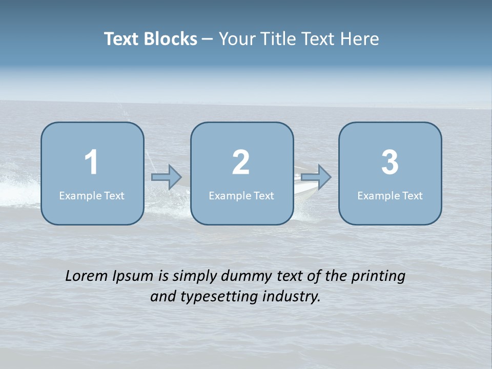 A Man And A Woman Riding A Jet Ski In The Ocean PowerPoint Template