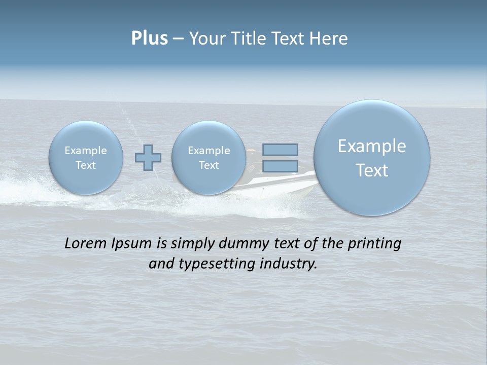 A Man And A Woman Riding A Jet Ski In The Ocean PowerPoint Template