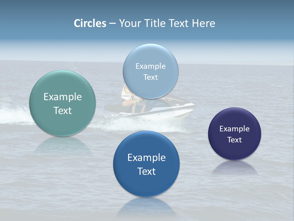 A Man And A Woman Riding A Jet Ski In The Ocean PowerPoint Template