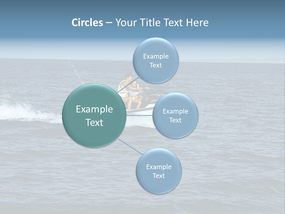 A Man And A Woman Riding A Jet Ski In The Ocean PowerPoint Template